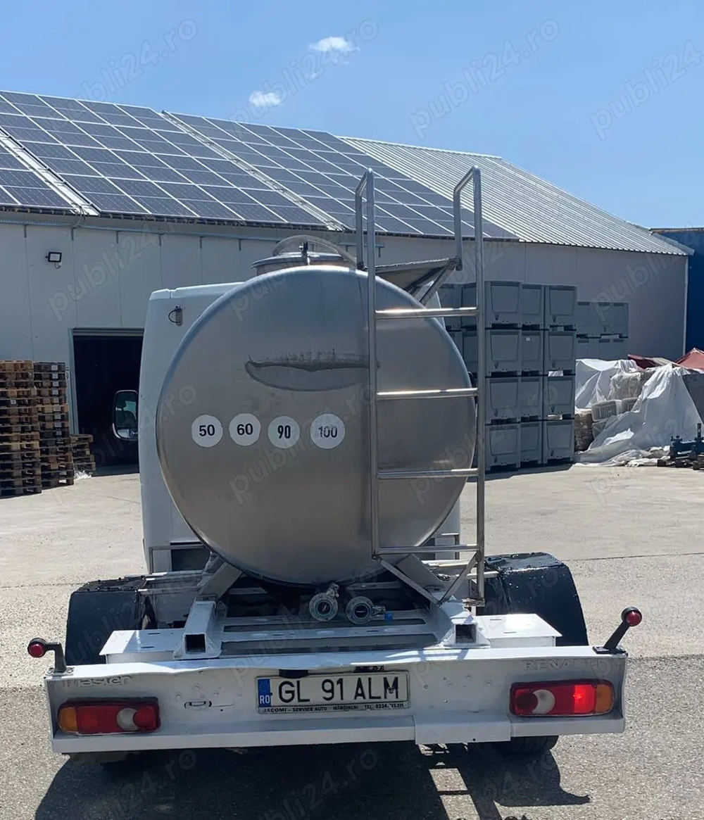 Cisterna inox transport lapte, apa, vin, sucuri de fructe, ulei - 4 bucati