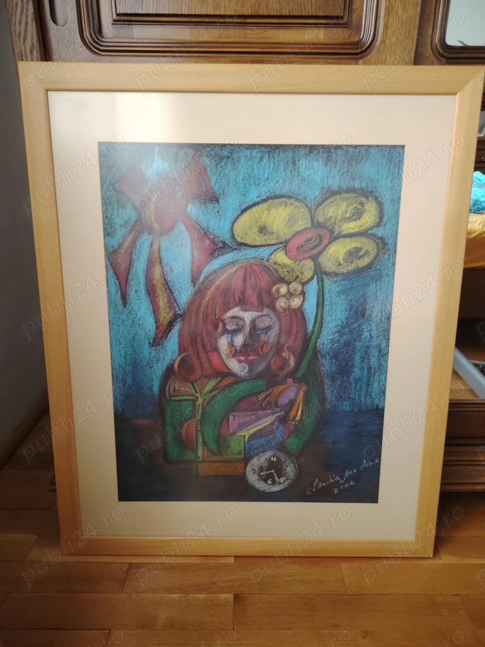 Vand tablou pictat pe panza