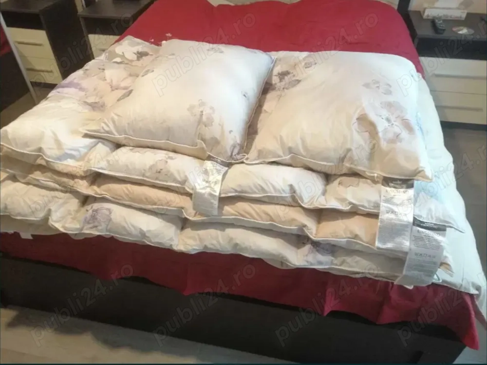 2 pilote și 2 perne din puf și fulgi de gasca Kronborg Ringstind Jysk