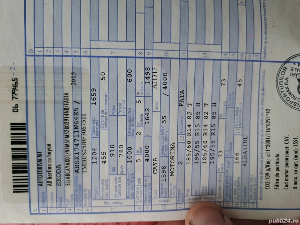 dezmembrez skoda fabia2  1.6diesel