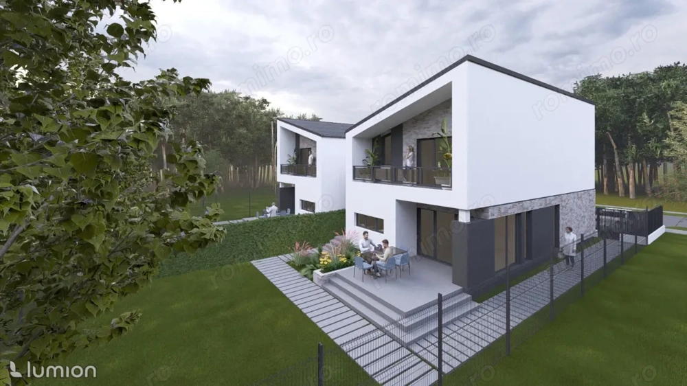Duplex exclusivist 4 camere, 117 mp utili, 300 mp teren - Ghiroda  