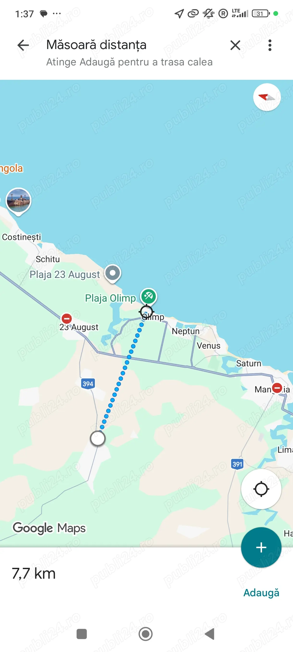 Vând teren in rate Județul Constanța 