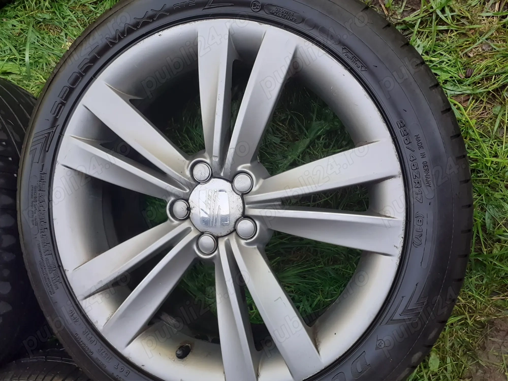 Vand set de 4 roti cu jante de ALIAJ Originale SEAT Sport- 17 inch