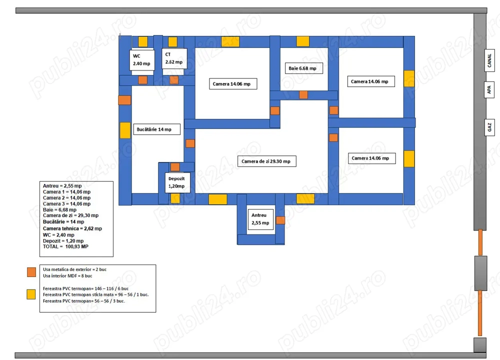 Casa pe un singur nivel - Episcopia Bihor