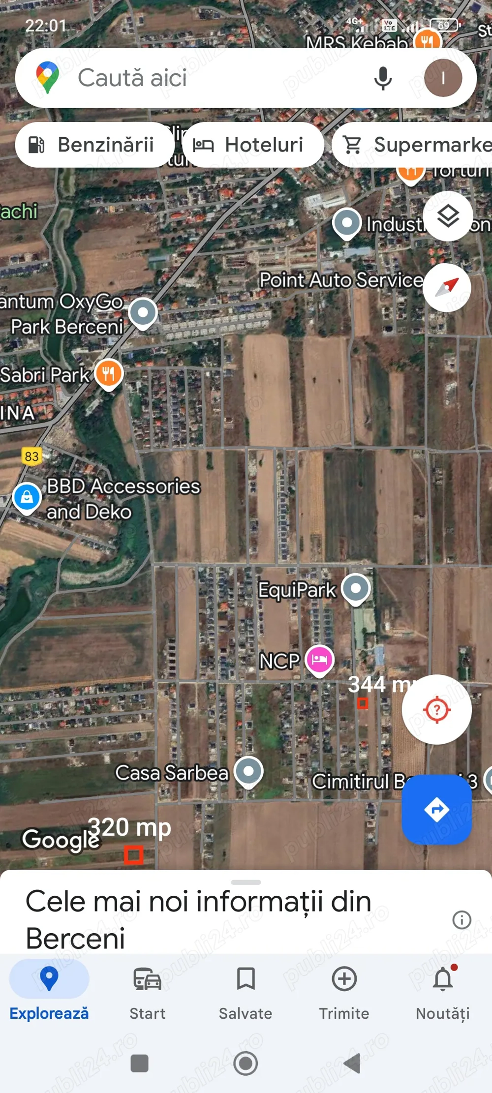 Vând teren intravilan în Comuna Berceni