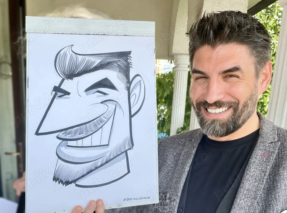 Caricaturist LIVE de Top la Nunta, Botez sau Evenimentul Tău! Team-Building
