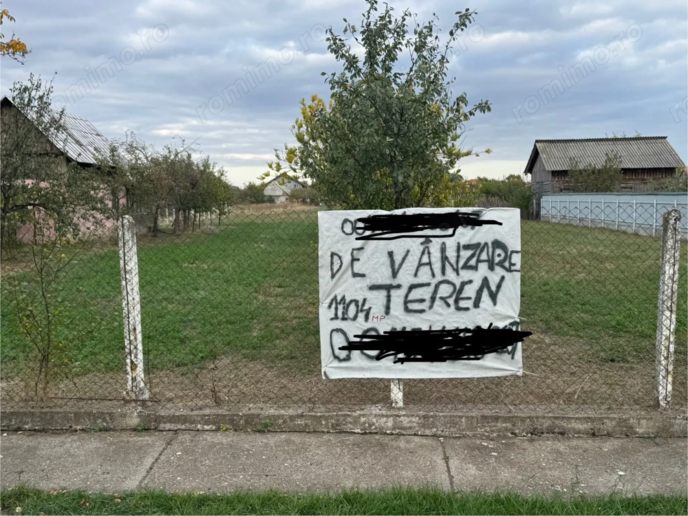 Teren Intravilan Becicherecu Mic In Vatra Satului,1104 mp,Fs. 14m