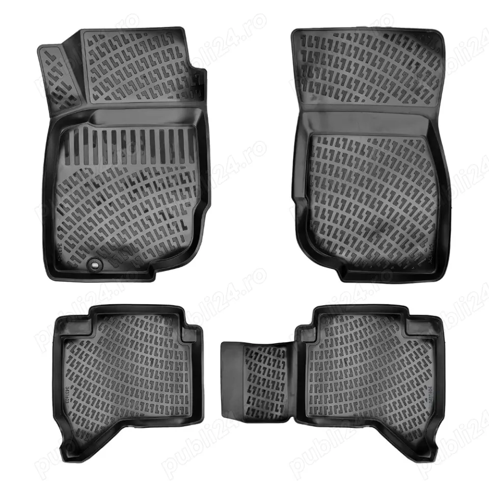 Set covorase auto cauciuc Toyota Hilux VII 2004-2022 Forma tavita