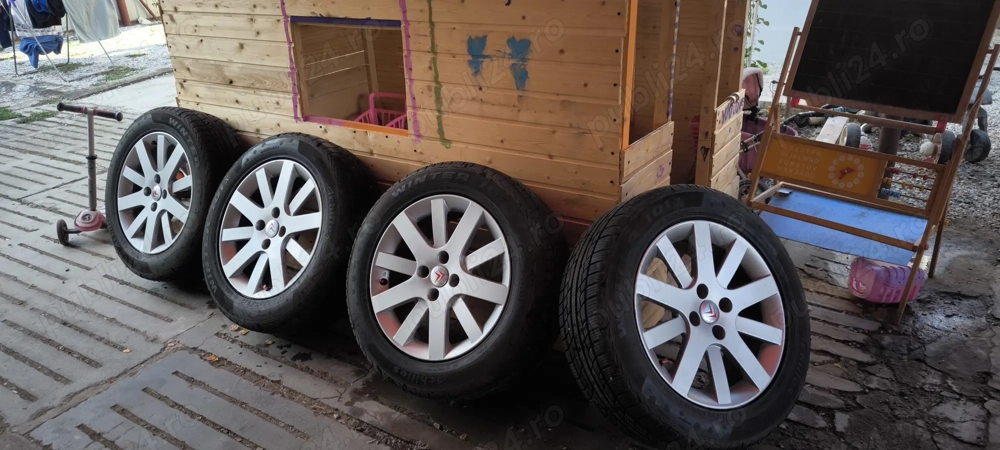 Vând Set Roți 17 originale Peugeot, Citroen 
