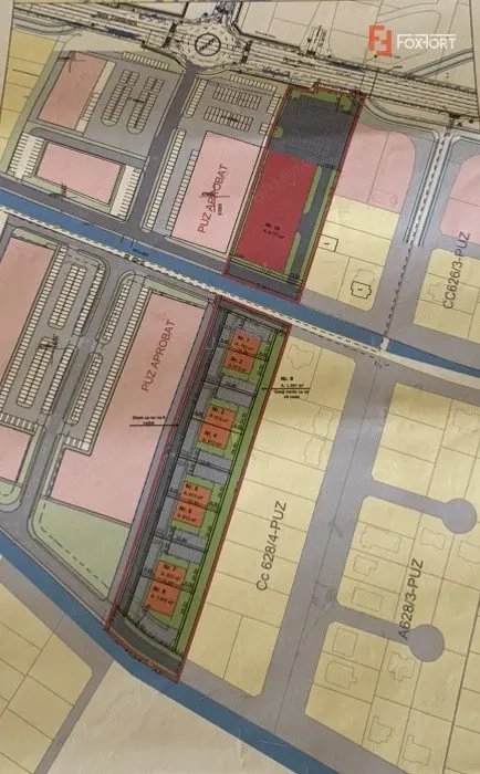 Teren 7350 mp cu front stradal de 50 ml, langa Penny Mosnita Noua - ID V4784 
