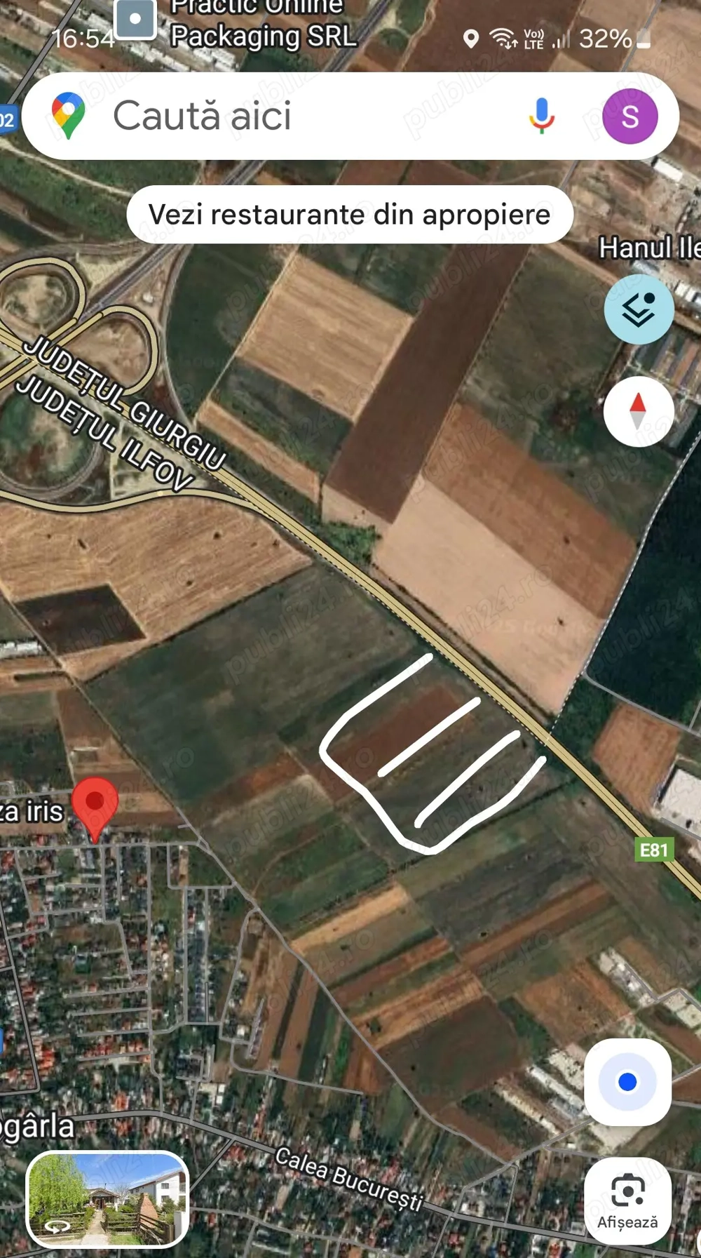 Teren intravilan industrial km 17 A1, Ciorogarla 12770mp