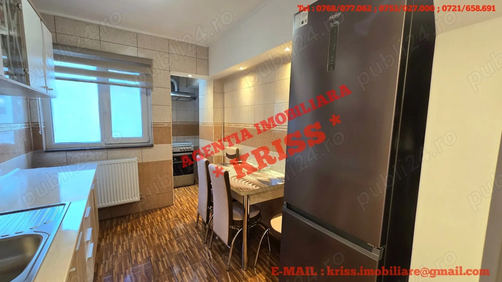 Nou Pe Piață ! Apartament 3 Camere NORD Confort 1 Decomandat Renovat Mobilat Și Utilat Complet Liber