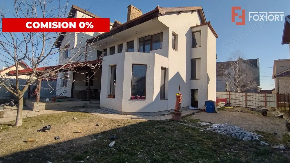 COMISION 0% Casa individuala 8 camere, Sacalaz - Pivnita, teren 1198 mp, asfalt