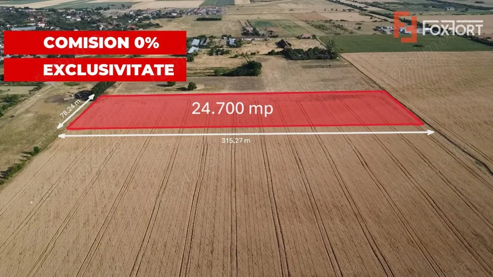 COMISION 0% Teren de vanzare intravilan de 24.700 mp - Padureni