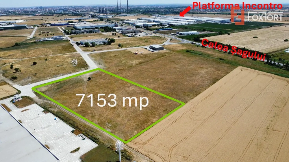 Comision 0% Teren intravilan industrial in Timisoara - Zona Calea Sagului