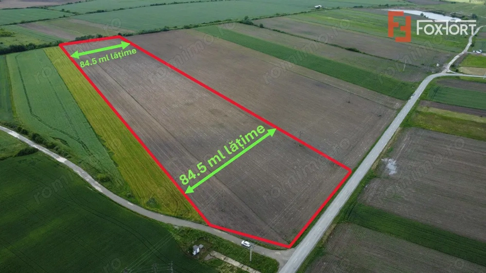 COMISION 0% Teren intravilan 40.600 mp cu front de 84,5 ml, zona Bucovat