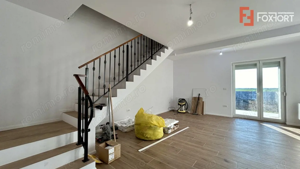 Duplex cu 4 camere si teren de 375 mp, toate utilitatile- zona Sanandrei