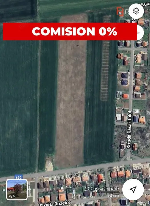 COMISION 0% Teren intravilan pentru case/duplexuri -  610 mp - Sanandrei