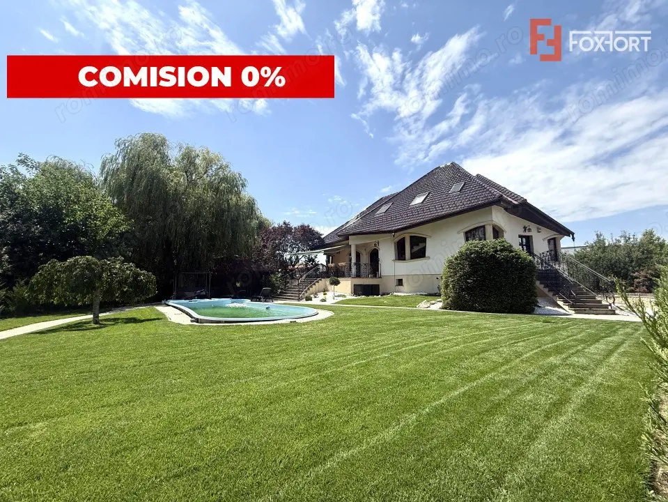 COMISION 0% Casa individuala exclusivista cu 7 camere si piscina in Dumbravita