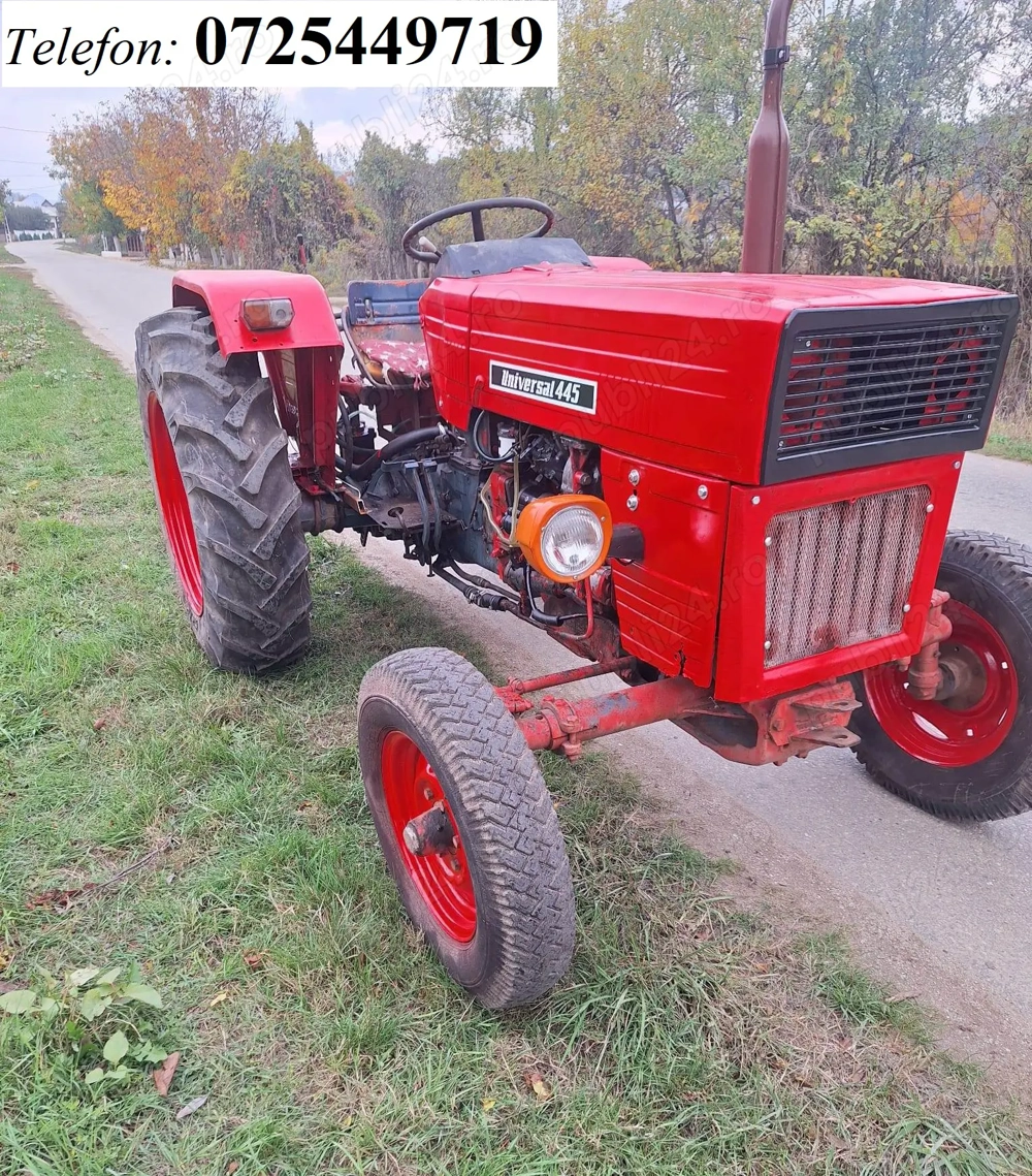 Tractor Universal 445. anvelope spate noi, pornire usoara la rece, instalatie electrica functionala