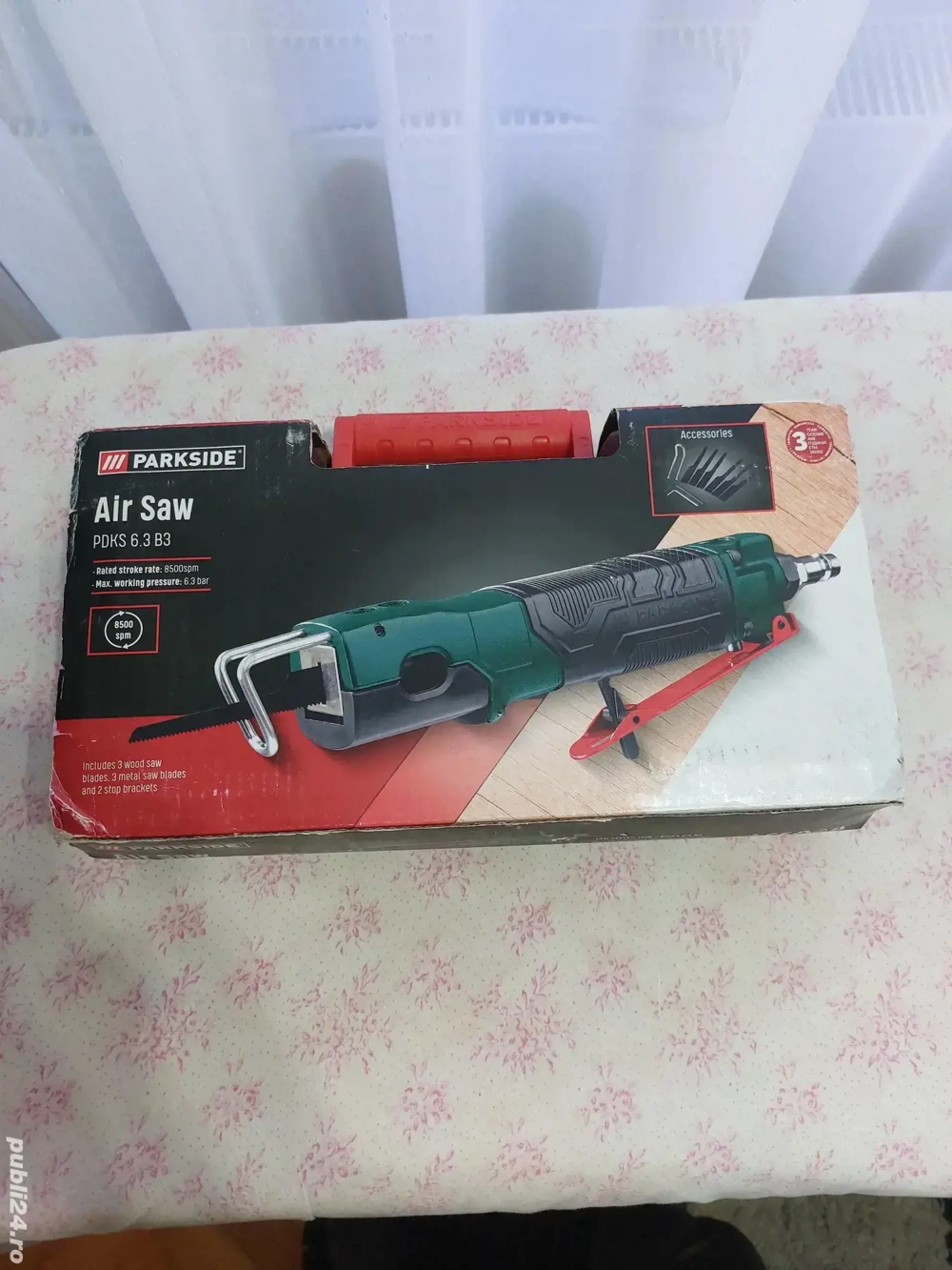 Minifierastrau sabie pneumatic Parkside PDKS 6.3 B3 nou