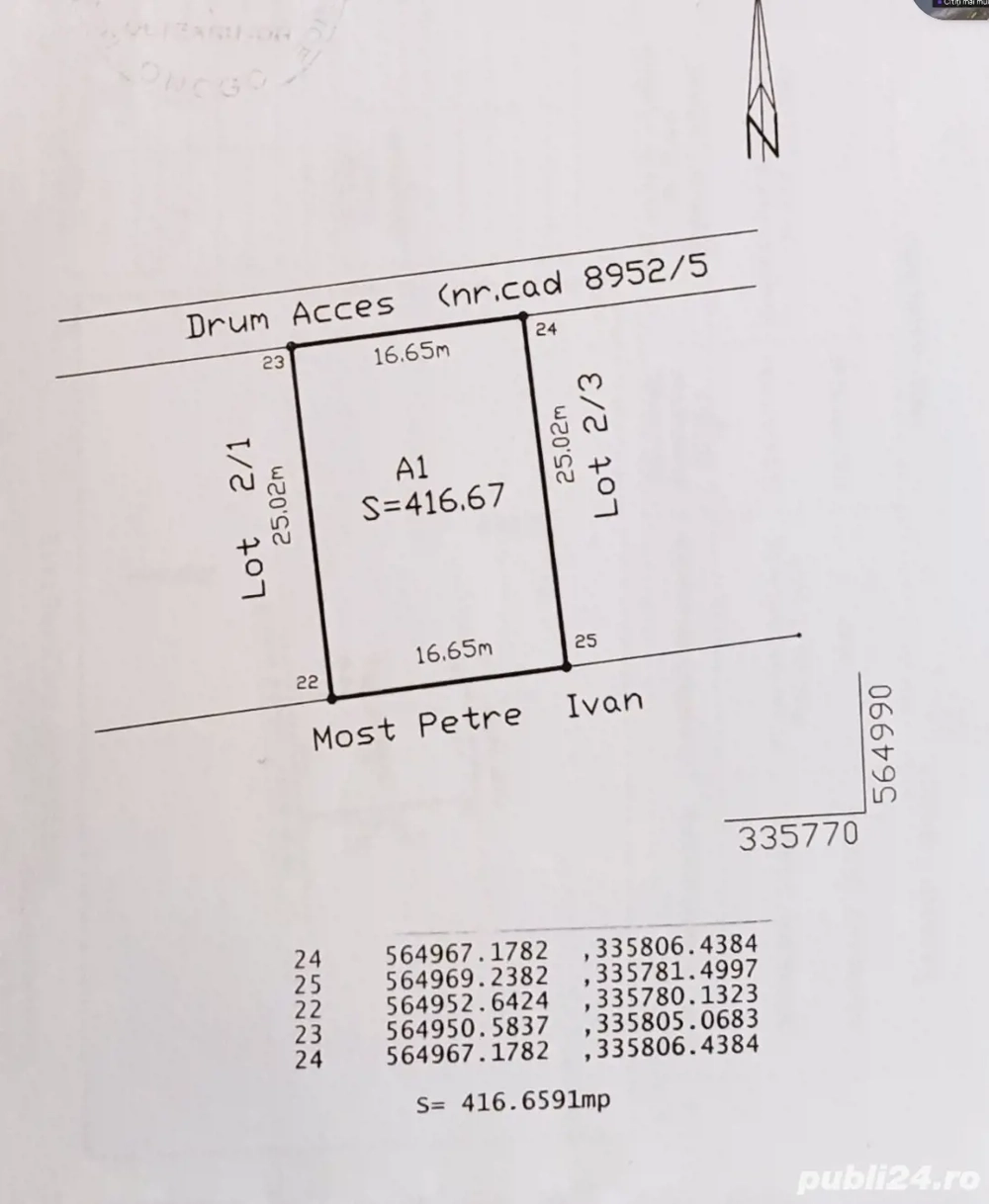 Teren pallady, str gura Solcii, gura Vladesei 