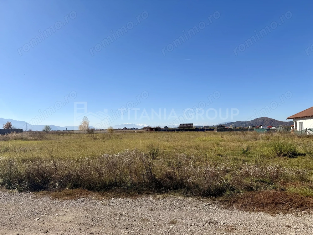 Teren intravilan, PUZ aprobat, 800 mp, cu utilități, Harman