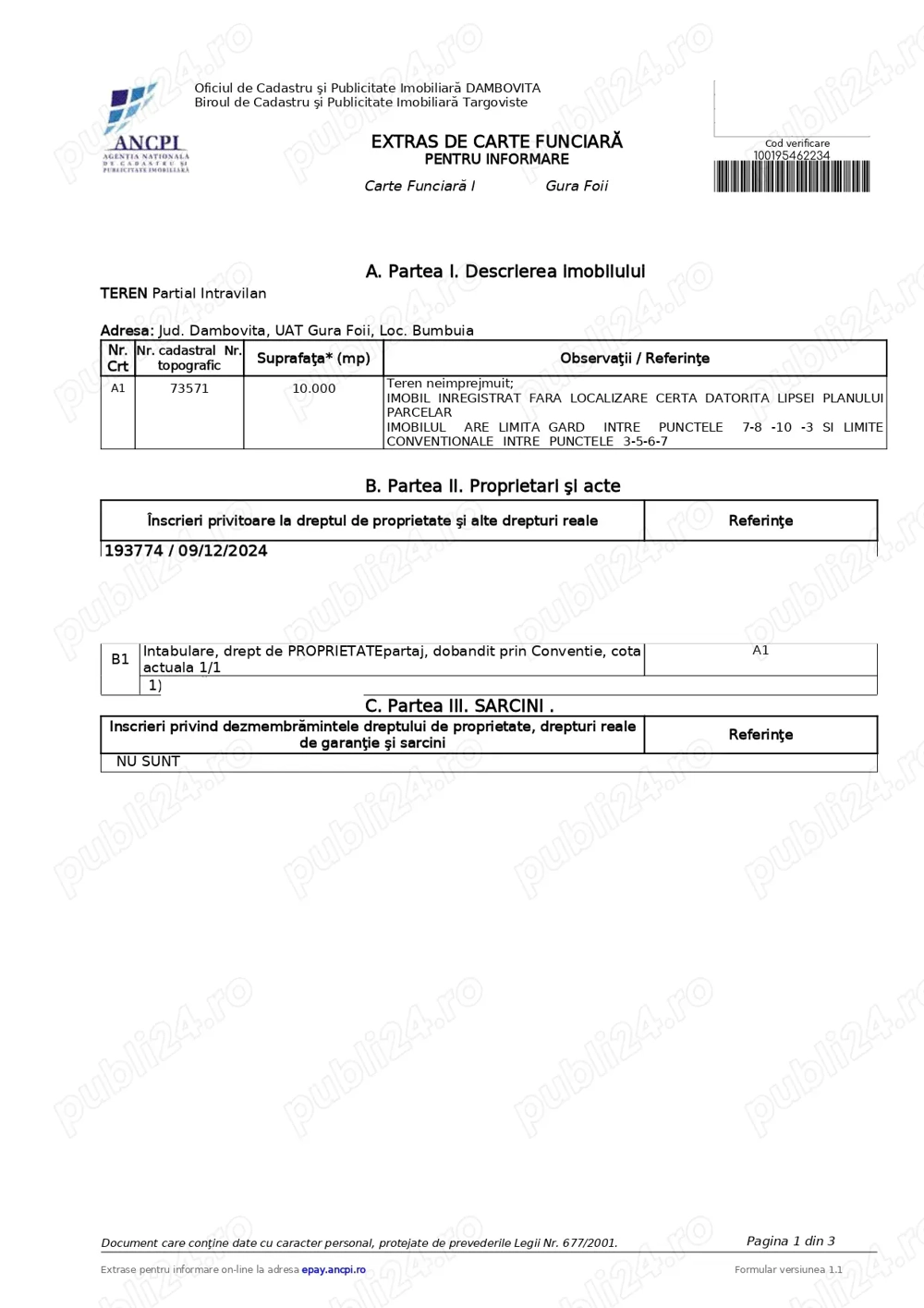 Teren  10000 mp, oportunitate invetitie parc fotovoltaic Teren  10000 mp, oportunitate invetitie parc fotovoltaic