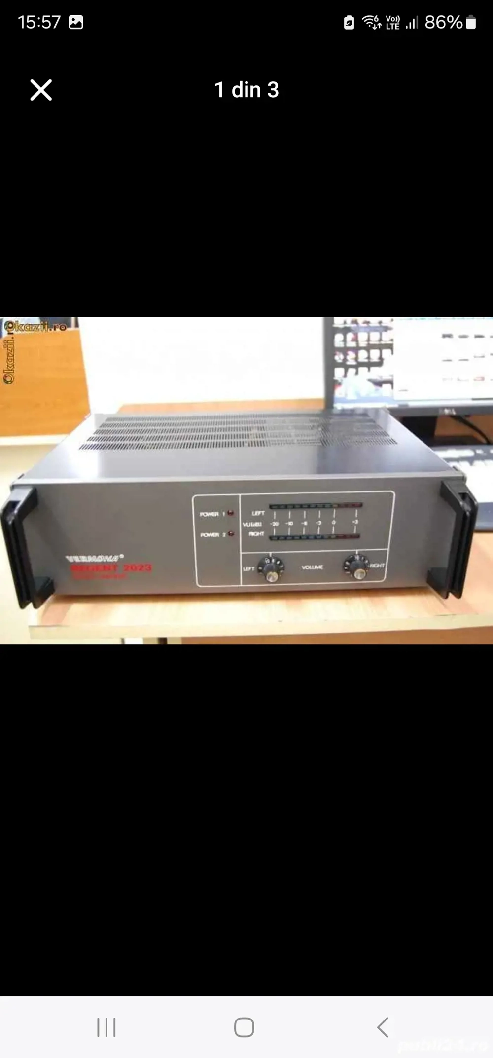 Vând amplificator Vermona 2 100w 8 ohmi 1 200w ...