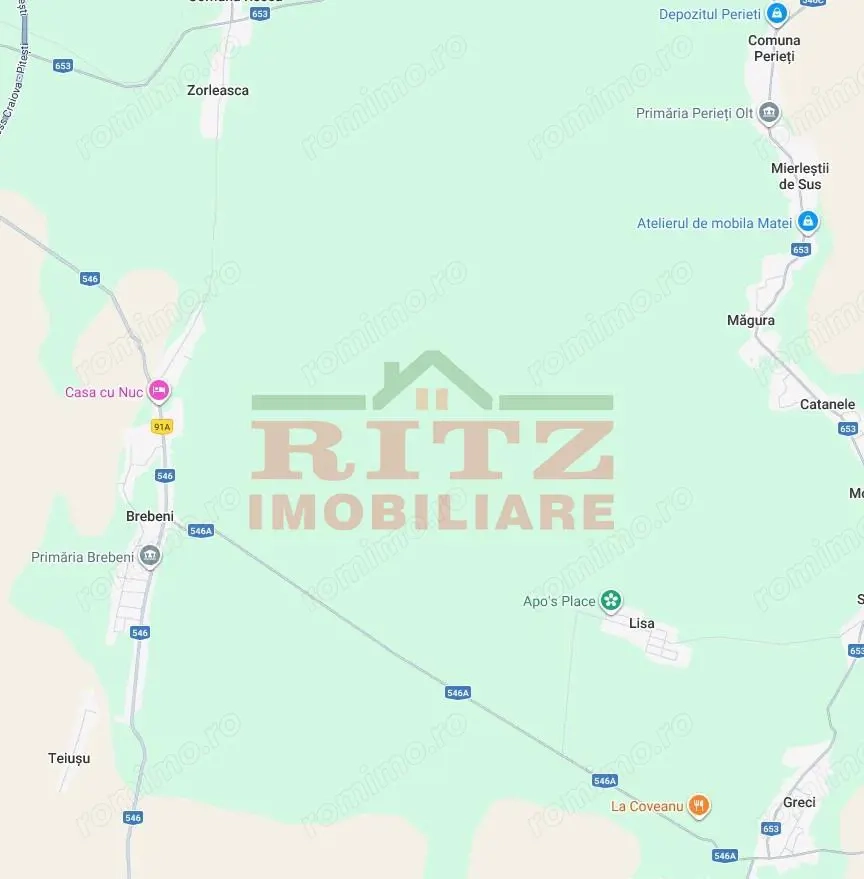 Nou! Terenuri extravilane, 28 hectare, in Brebeni, Olt!