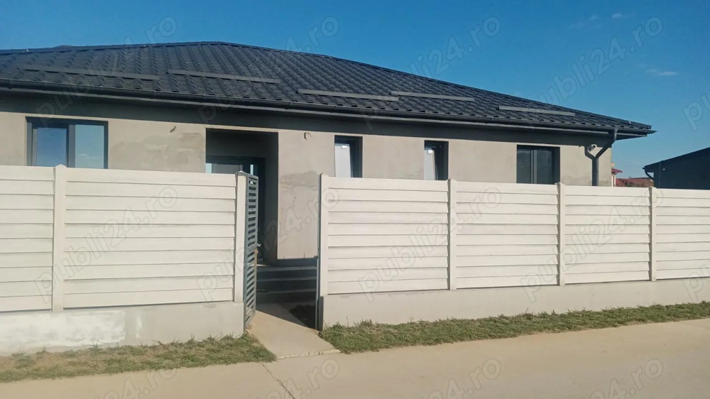 Casă pe un nivel cu garaj, terasă și beci, Com. Berceni, teren 406 mp