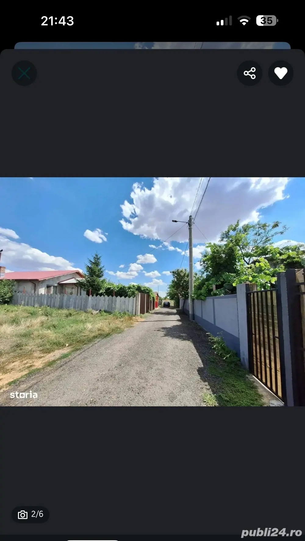 Vand teren intravilan 1000 mp ,Orasti Frumusani  