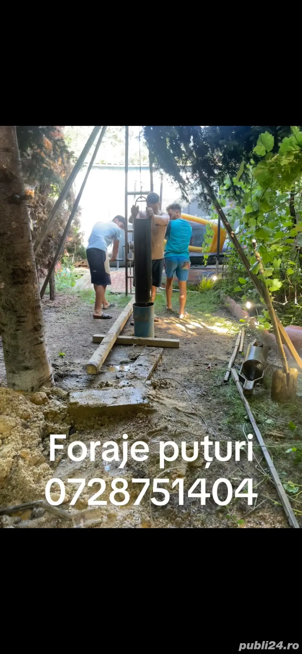 Foraje puțuri denisipari  