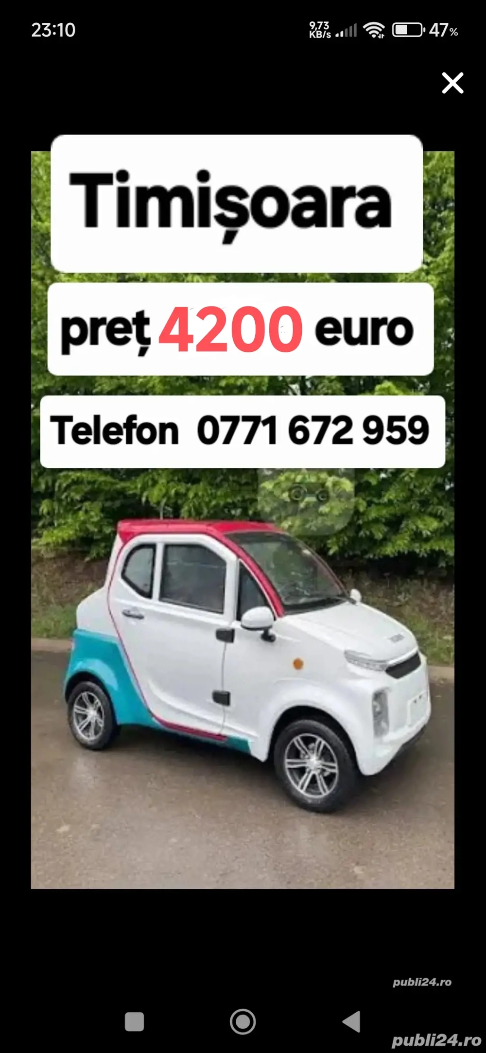  kuba city mașină fără  permis  