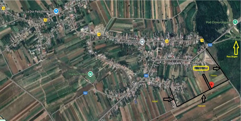 Teren 1.437mp intravilan la preț de 2.700 euro