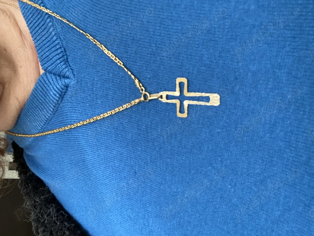 Lanț aur 14k cu pandantiv 