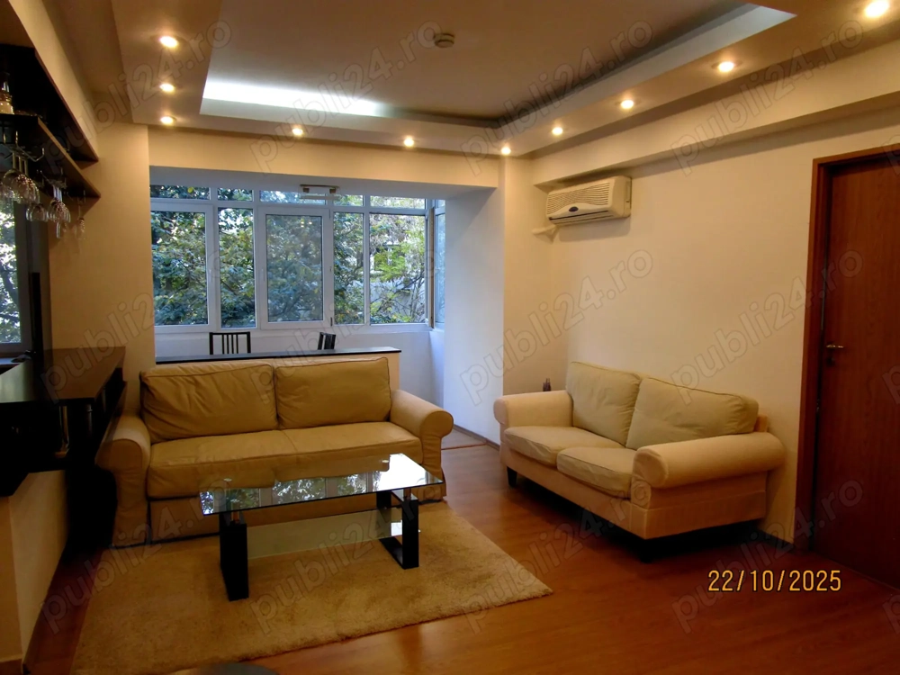 Calea Victoriei apt. 2 camere, mobilat, etaj 7, in bloc solid termoizolat