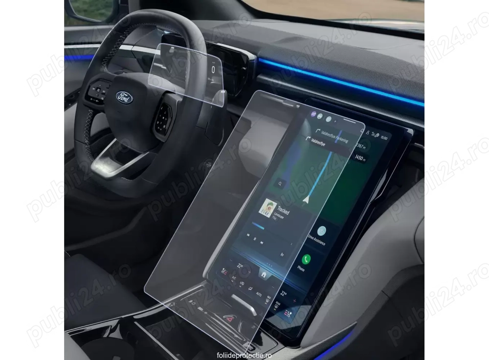 Ford Explorer EV 2024+ Set (2buc.) Folii de Protectie Ceasuri si Infotainment 14.6" inch - HD-Premiu