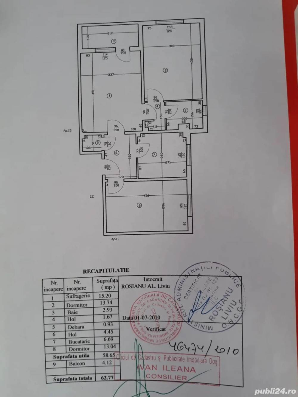 De vanzare, 3 camere Filiasi