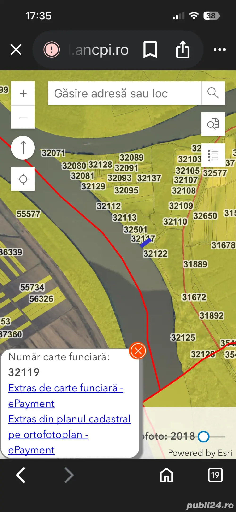 vand 500 mp la Dunare