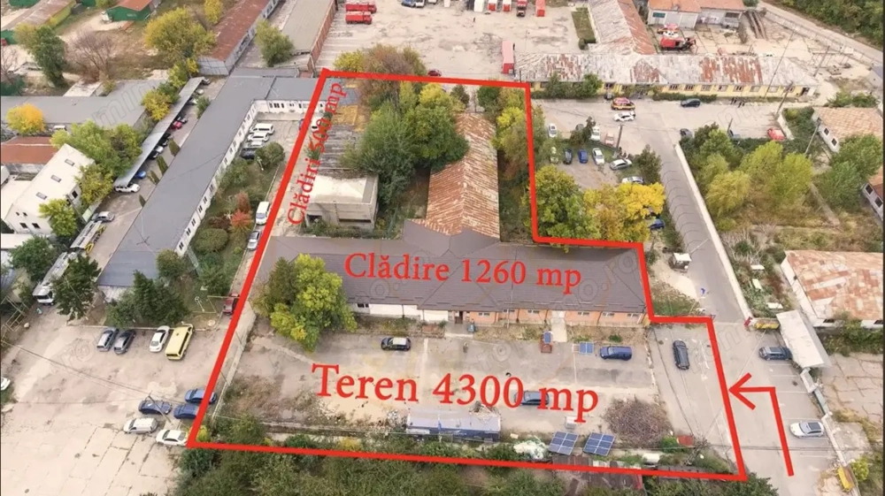 Spațiu industrial strategic în Pitești – lângă fostul Arpechim, teren 4.287 mp