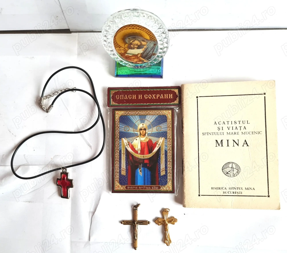 lot de 6 obiecte cu temă religioasă, vechi