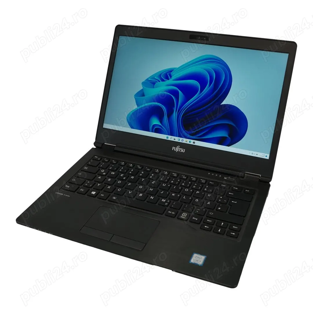 Laptop Fujitsu i5 gen 8 ,ram 16gb ddr4 , ssd 256gb , carcasa aluminiu , windows 11 pro ,stare ca nou