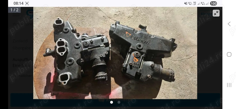 Galerie de evacuate Mercruiser/Volvo penta 5.0 ,5.7