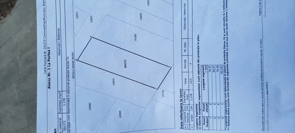 Vand teren intravilan Vasile Alecsandri