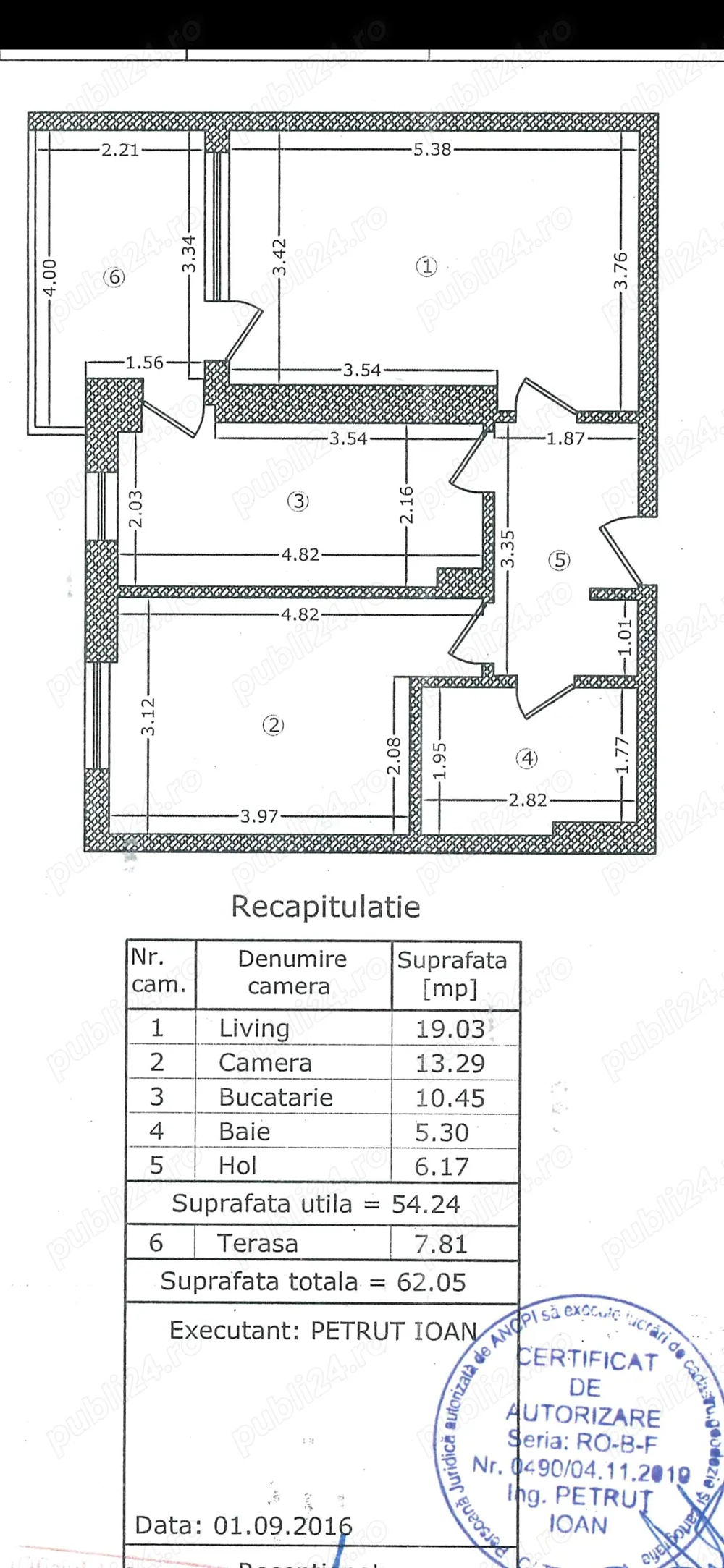 Vand apartament cu 2 camere, in bloc C2 etaj 6   11, situat in GranVia Park Lujerului
