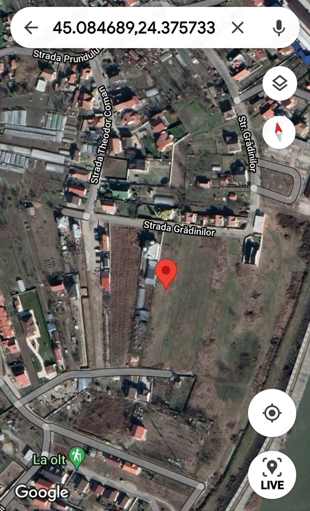 Vanzare teren 2.988 mp in Rm. Valcea