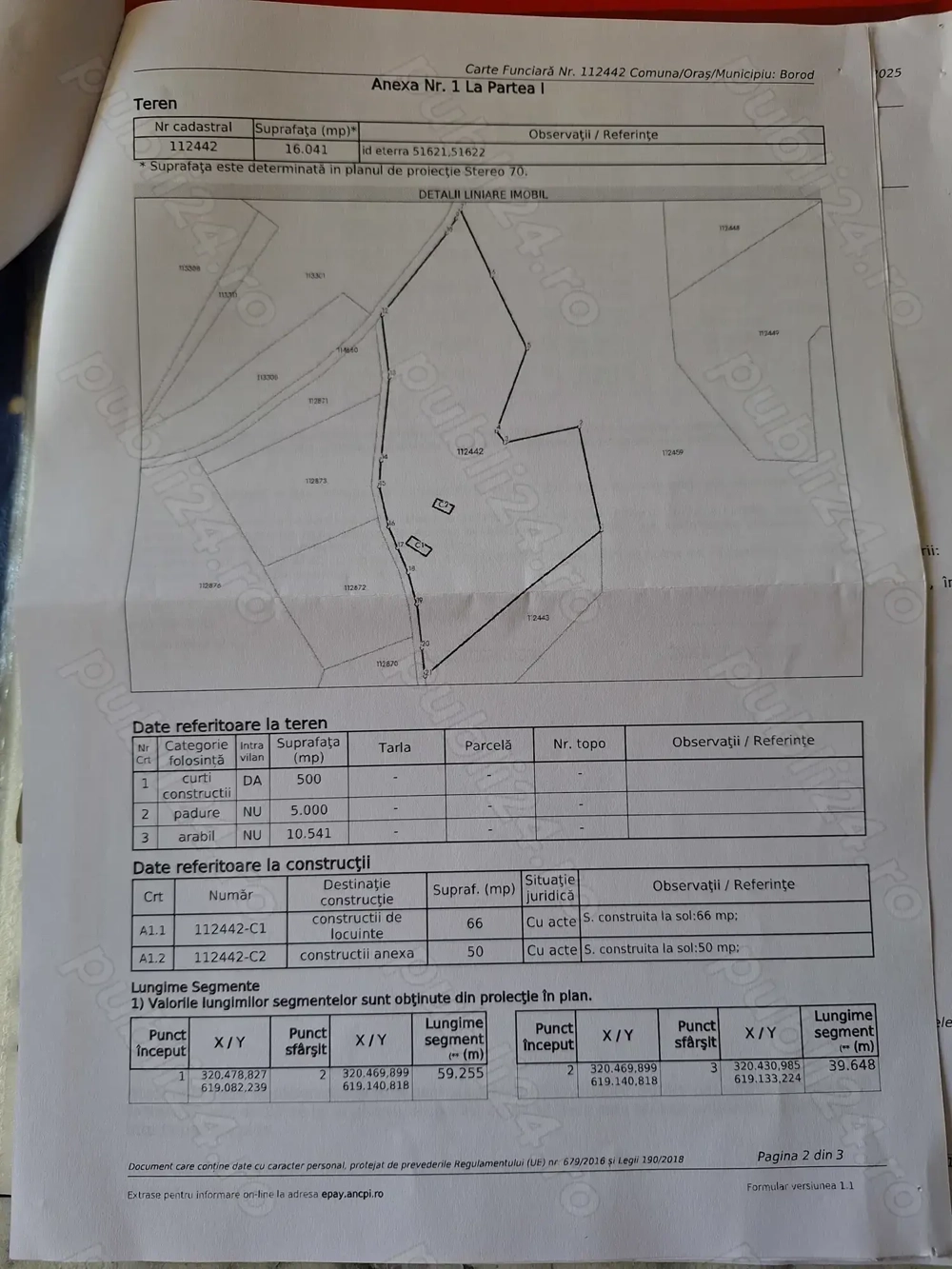 Casa+terenuri de vanzare,Loc,Șerani,Comuna Borod,jud Bihor