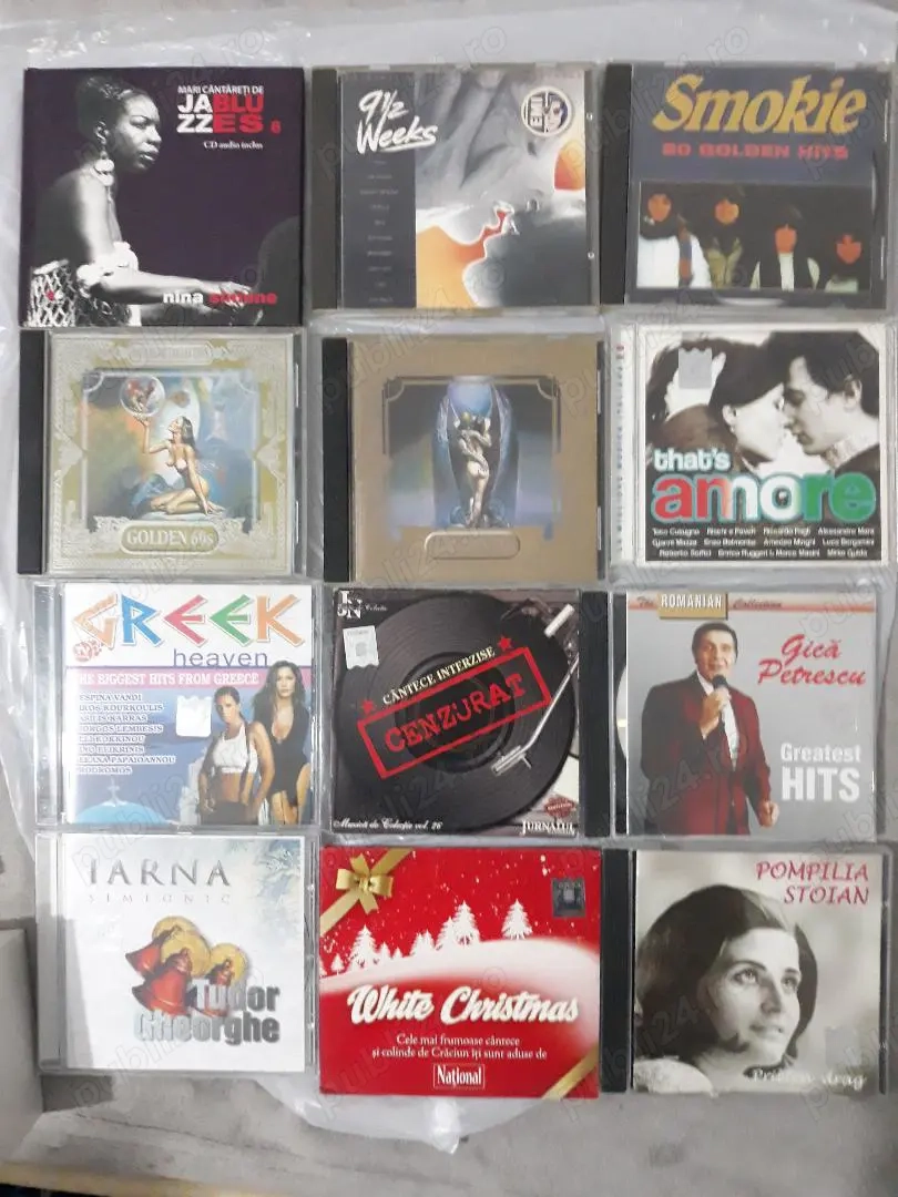 Vind colectie CD-uri audio cca 600 buc cu muzica diversa 