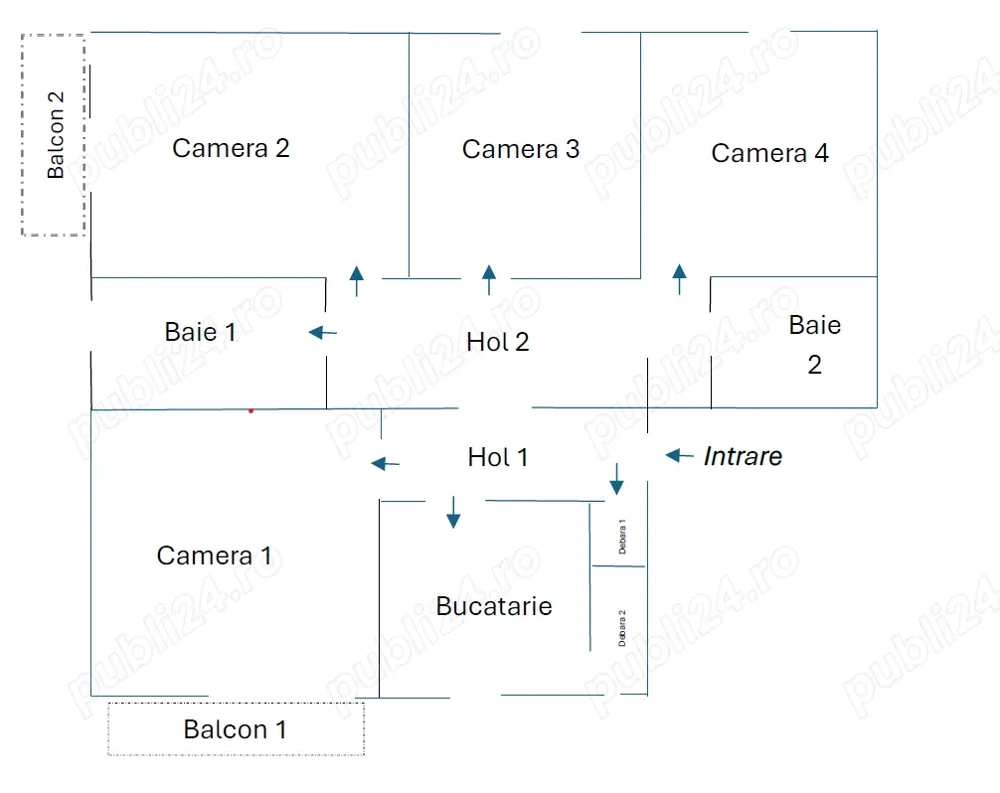 Ocazie unica, apartament spatios cu 4 camere la pret atractiv